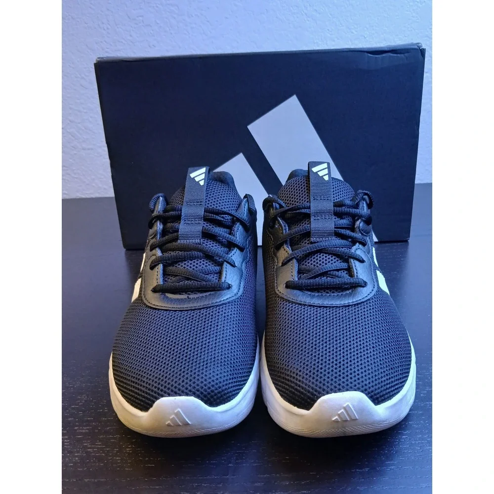 Adidas Cloudfoam Flex Arch Rise Mens Running Shoes Black White AHQ4960 Size 7.5W